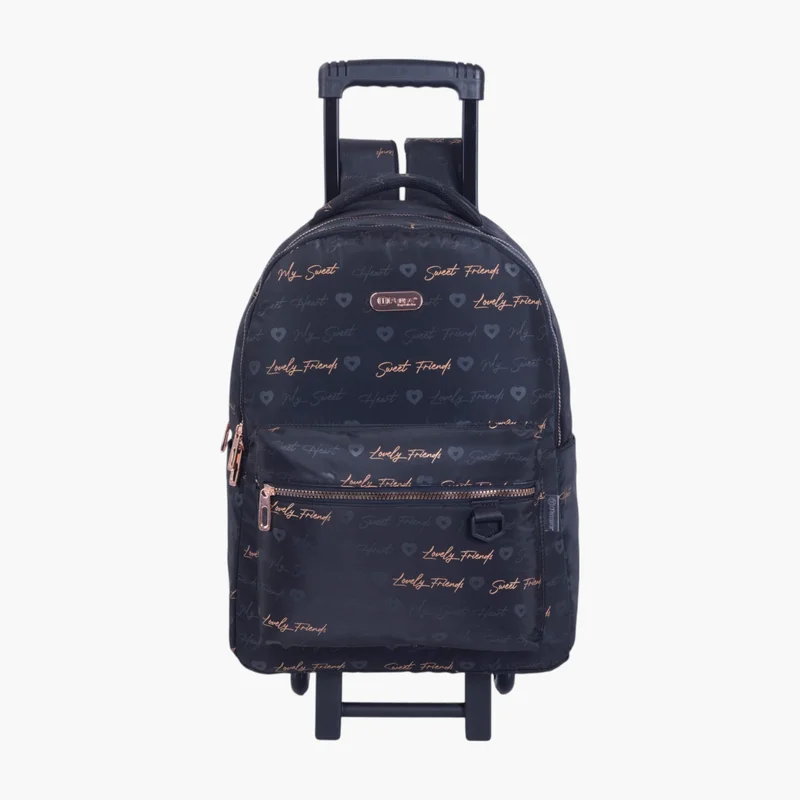 PAUSE Printed Trolley Backpack for Kids